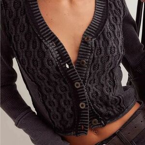 We The Free Snapshot Cable Cardi